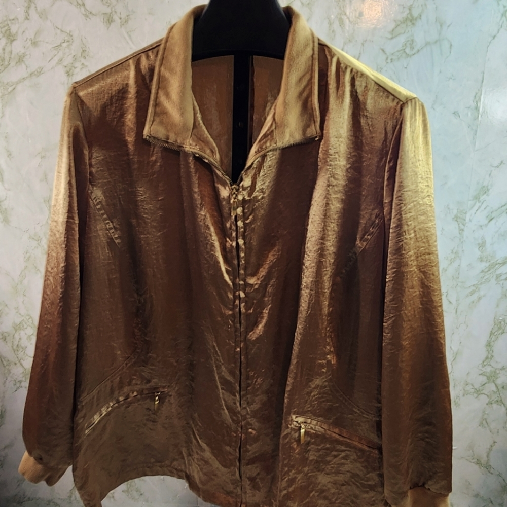 erin london Beautiful Golden Zip Jacket